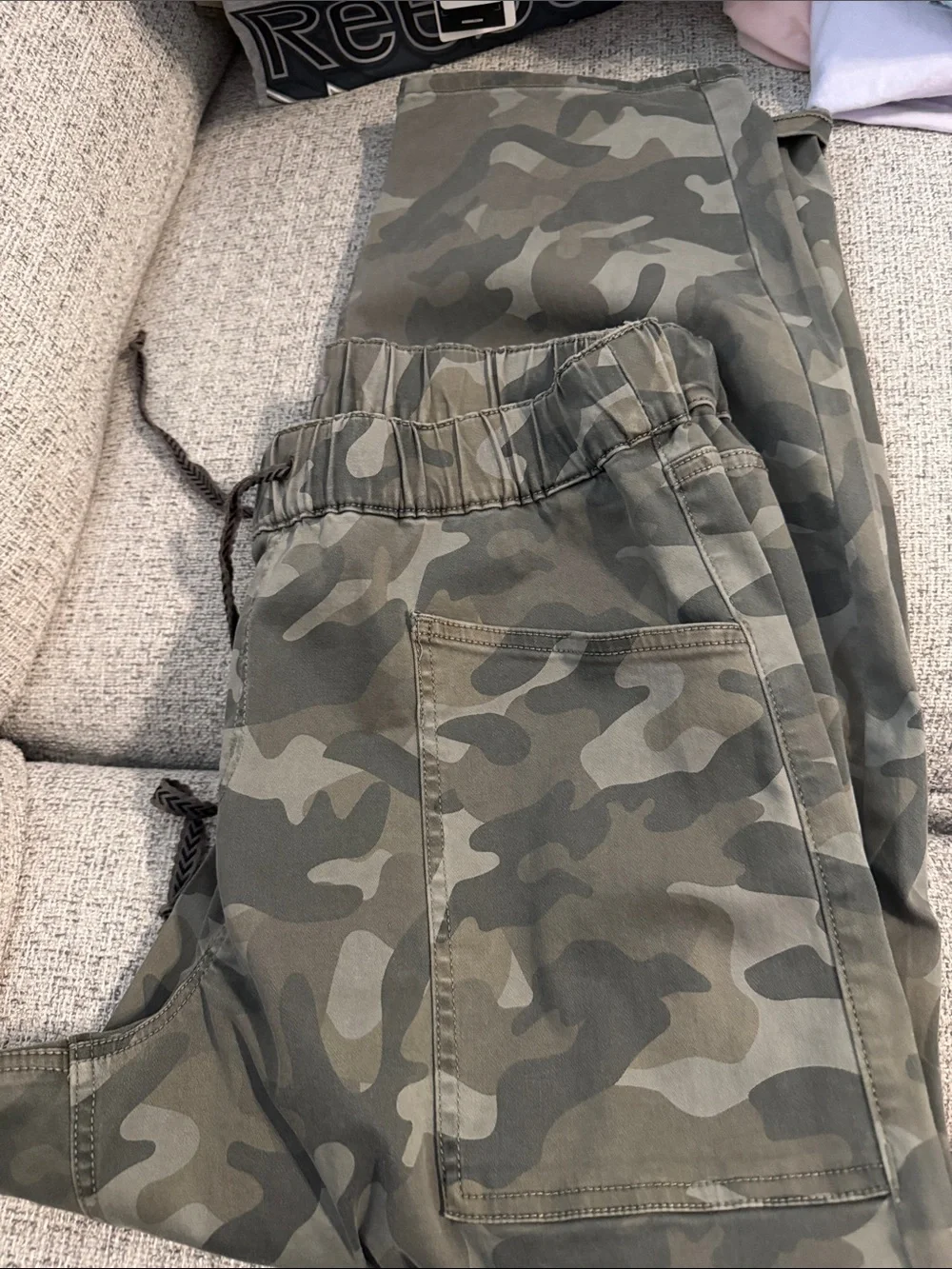 Maurice’s Women's Camo Drawstring Cargo Pants - Olive Green - Picture 1 of 1